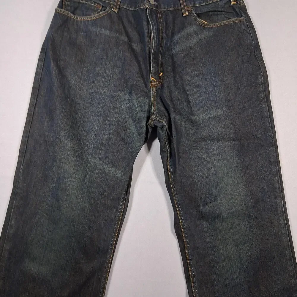 Banana Republic Relaxed Fit Jeans Mens 38x30 Blue Denim Straight Leg Dark Wash